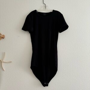 Black Short Sleeve Bodysuit